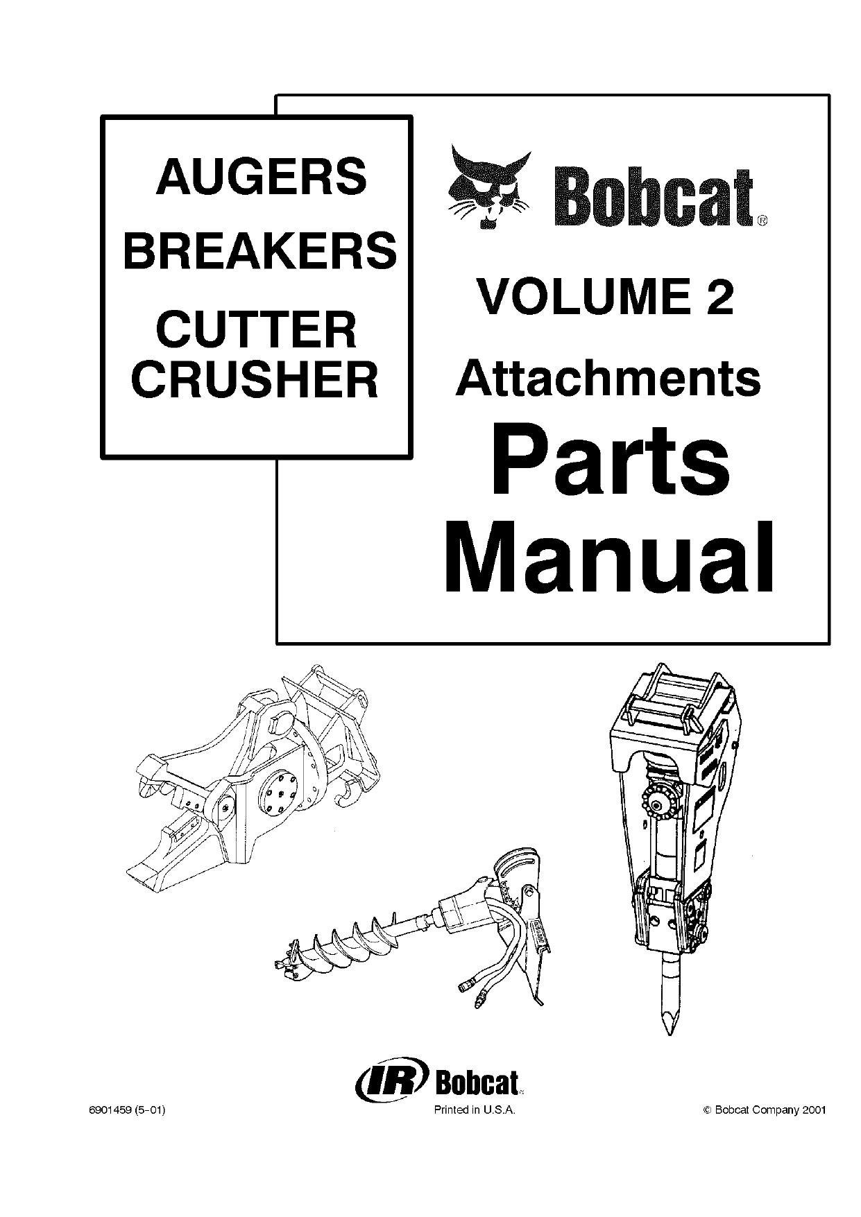 2500 Breaker parts manual Bobcat